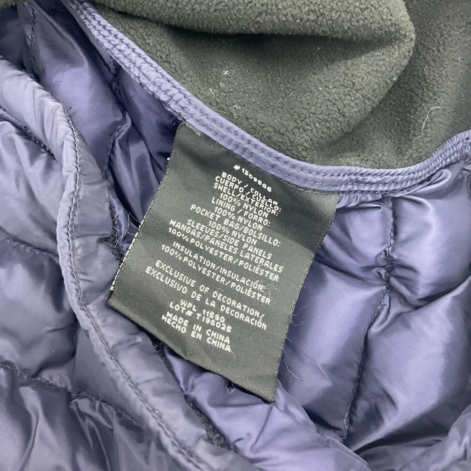32 Degree Heat Blue Women's Full Zip Quilted Jacket, Nylon, Medium, Preowned