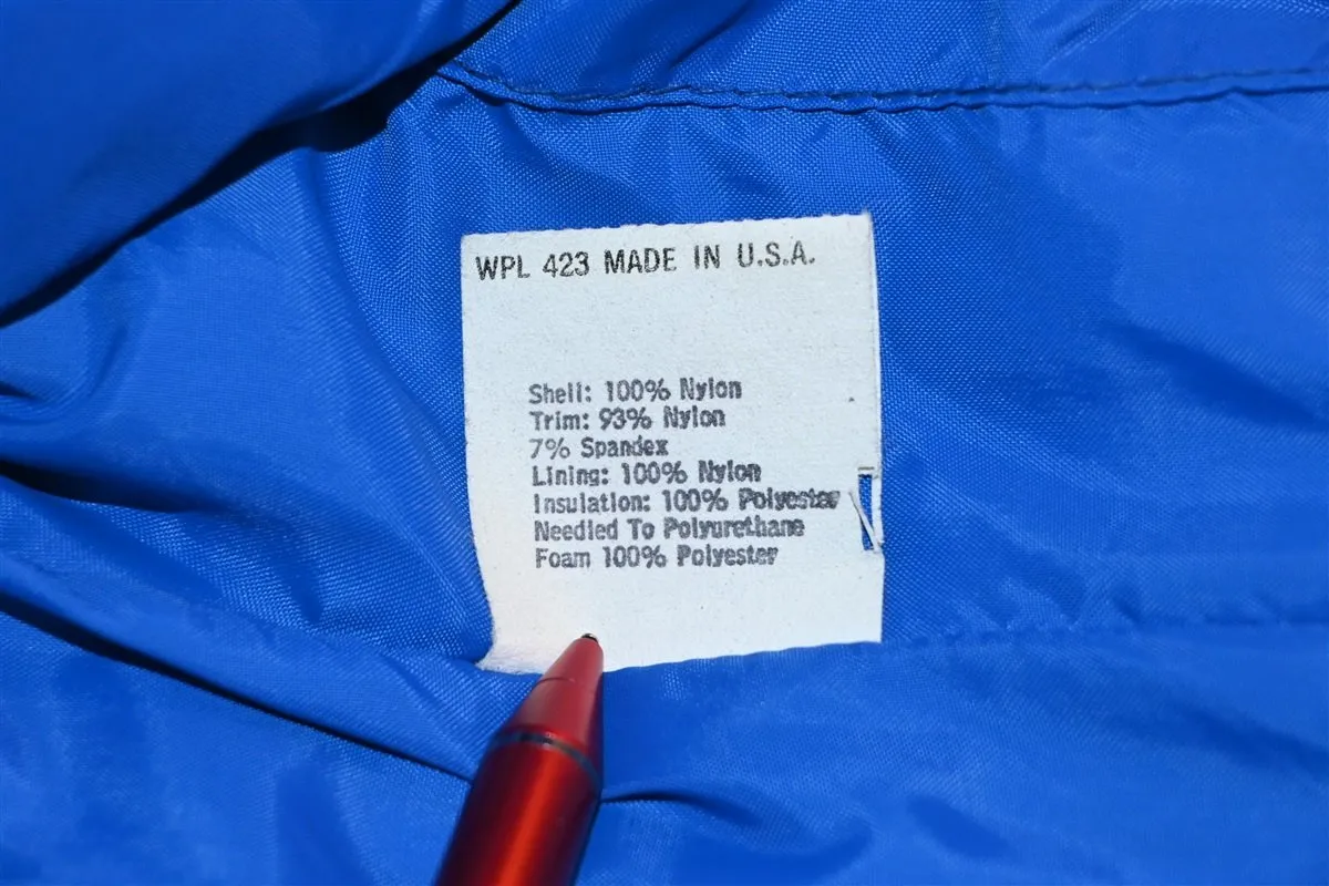 80s Ski Levi's Blue Chevron Stripe Winter Jacket Women's Medium