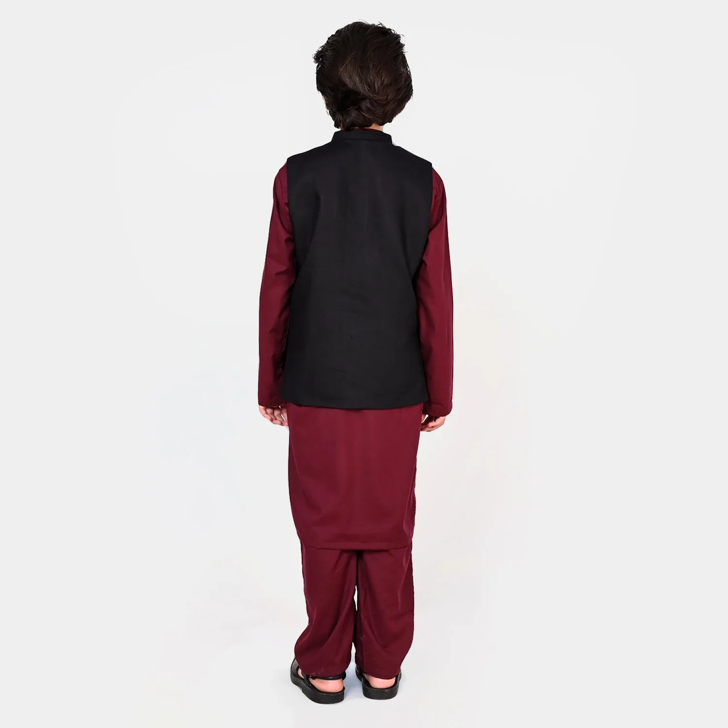 Boys Viscose 3Pcs Suit - MAROON