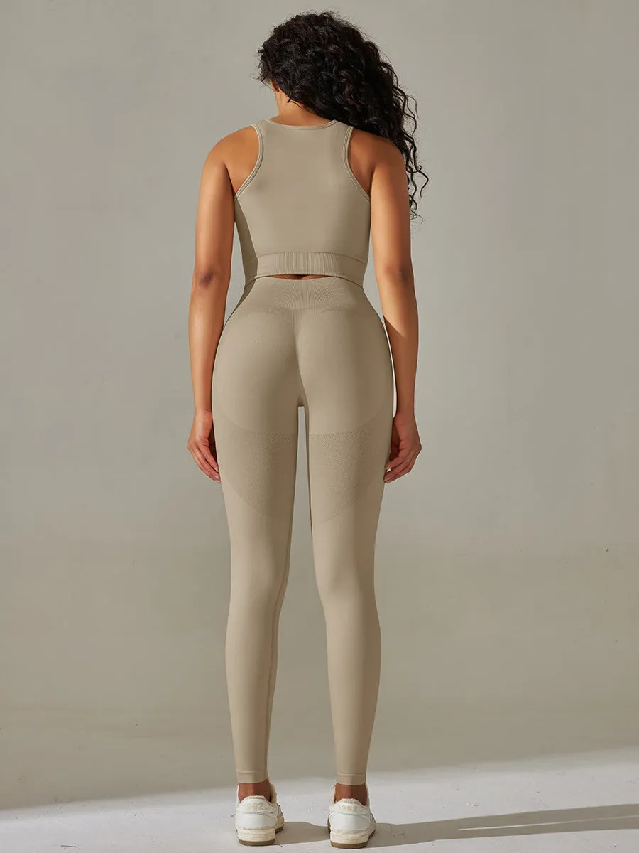 Crop Top & High Waisted Leggings
