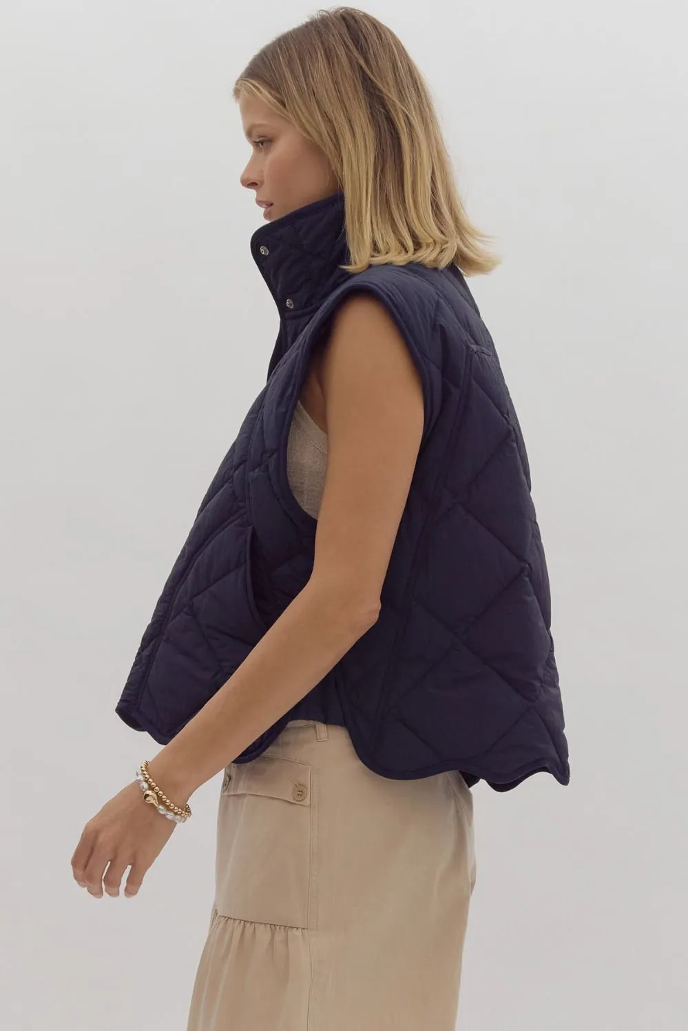 Diamond Quilted Vest