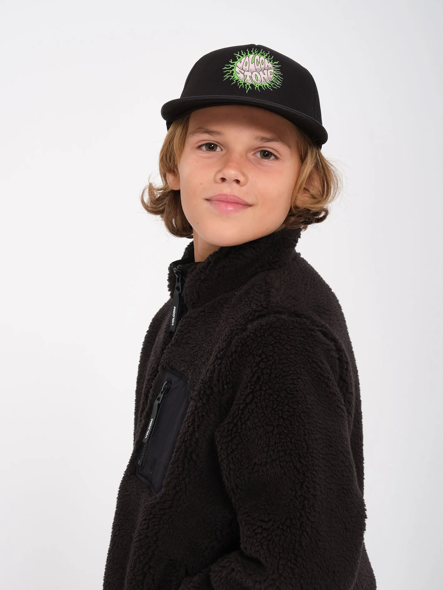 Muzzer Fuzzar Zip Sweatshirt- Black - (KIDS)