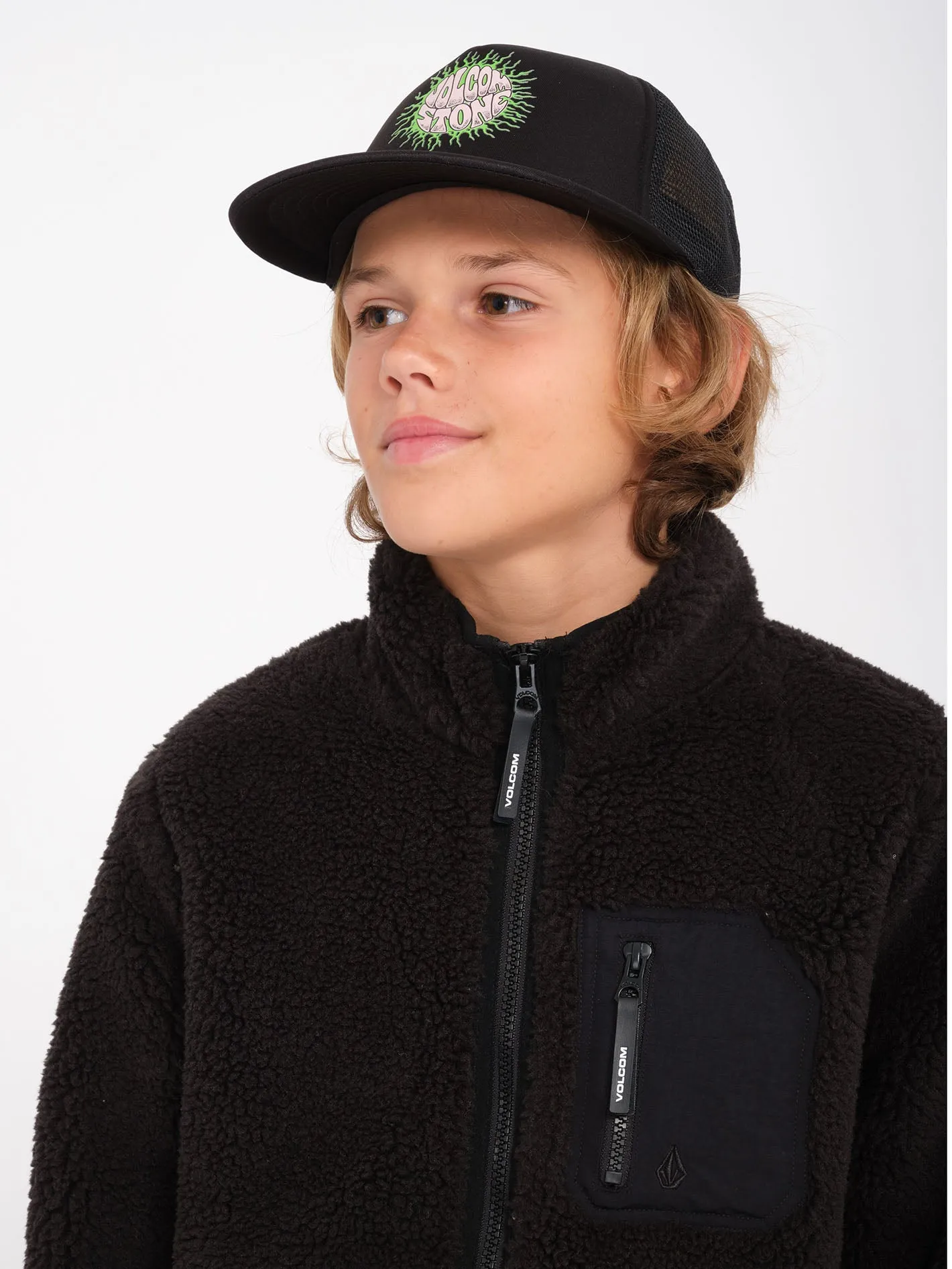 Muzzer Fuzzar Zip Sweatshirt- Black - (KIDS)