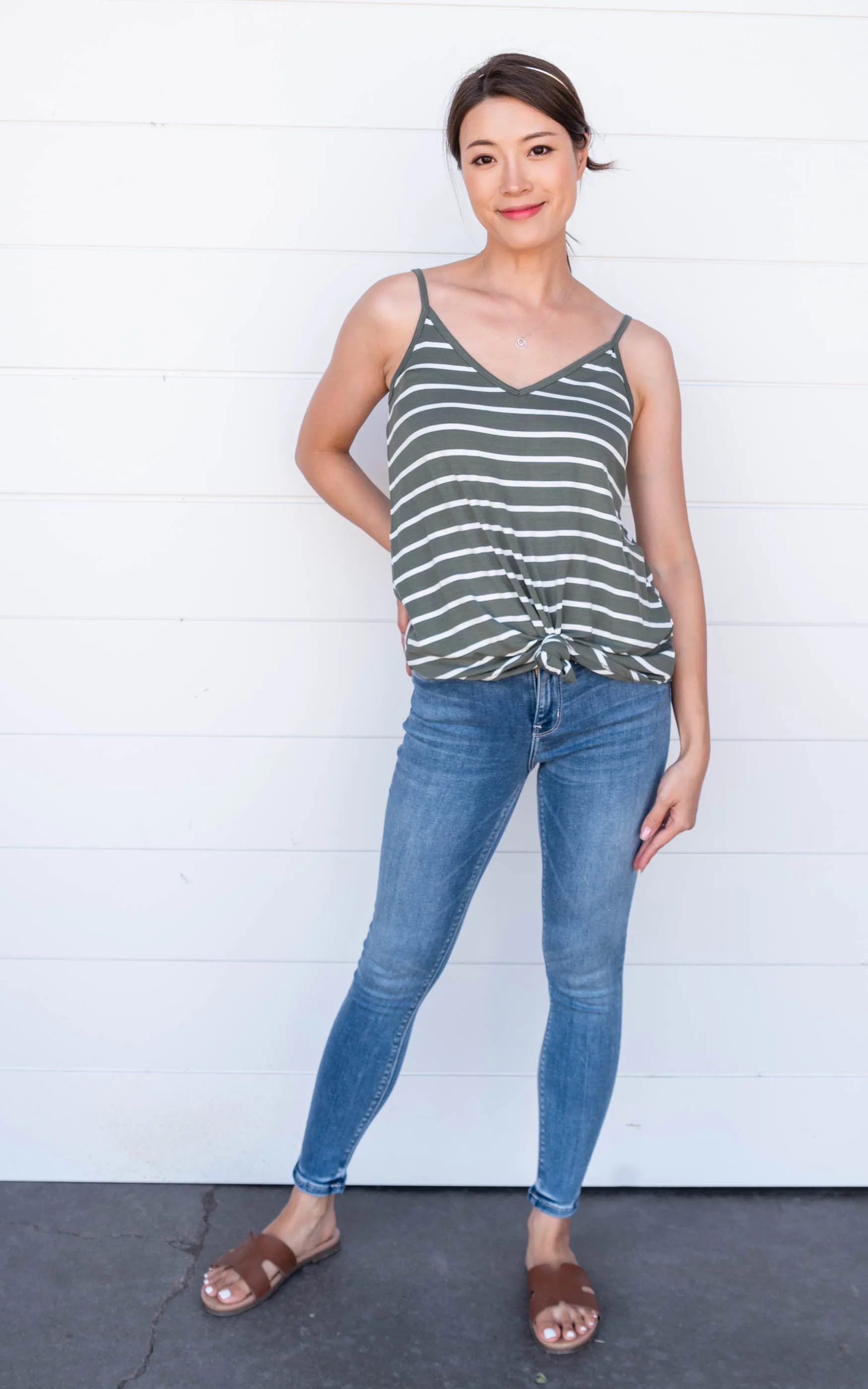 Sara's Steals and Deals Striped Reversible Tank - Final Sale*