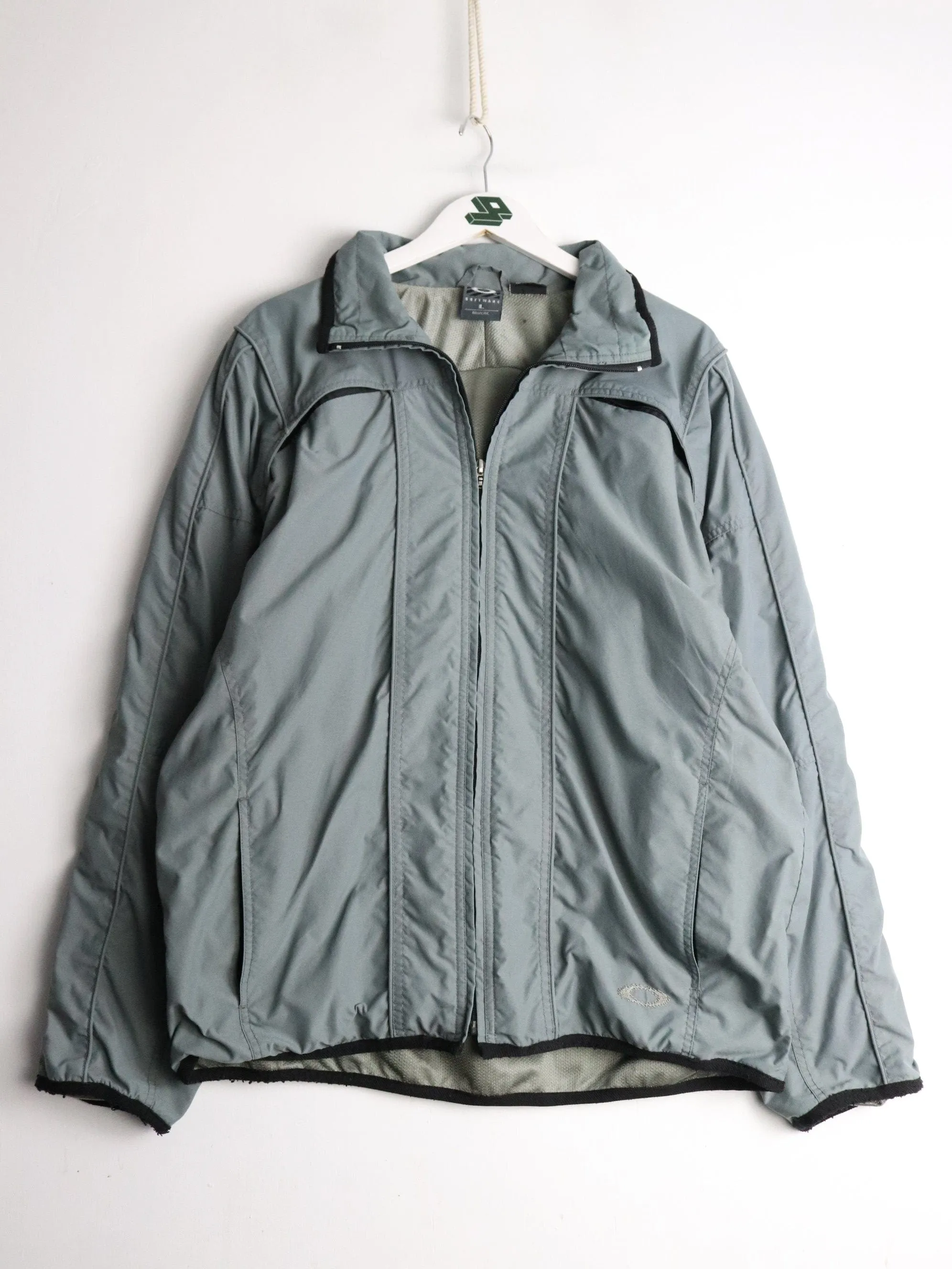 Vintage Oakley Software Jacket Mens Large Grey Ski