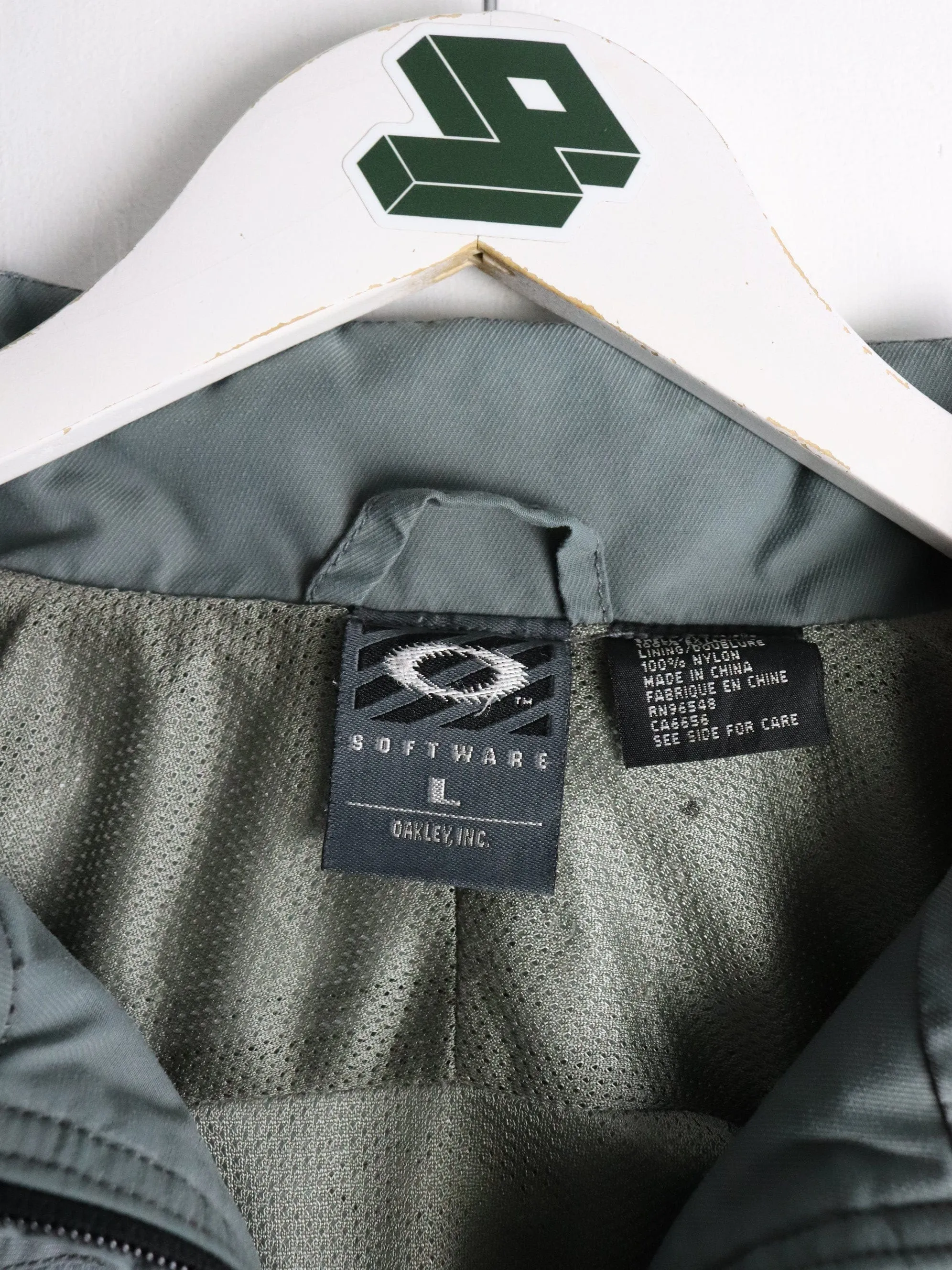 Vintage Oakley Software Jacket Mens Large Grey Ski